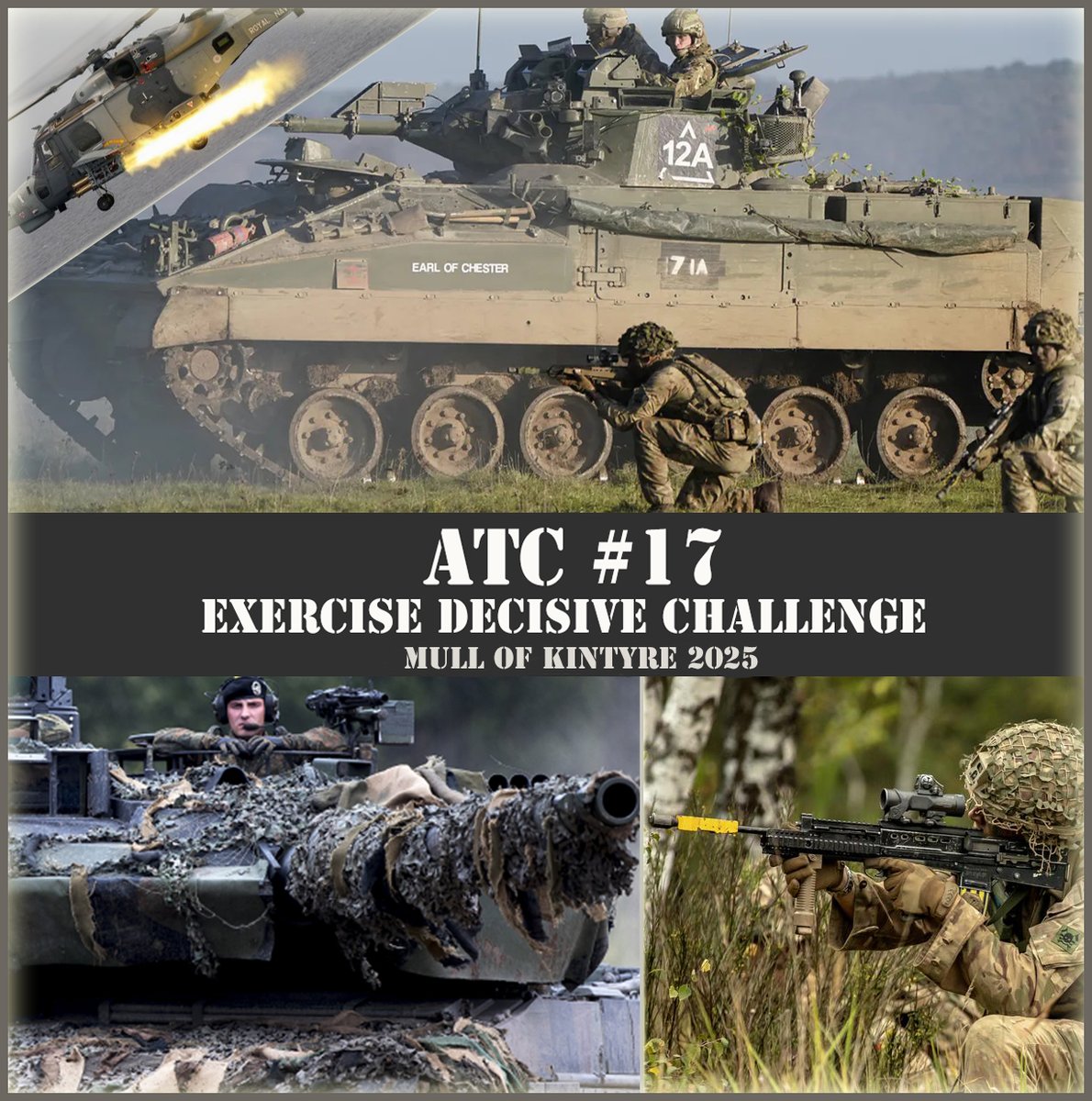 ArmaTacticalCom's tweet photo. ATC#17 - EXERCISE DECISIVE CHALLENGE is scheduled for Jan. 26th! It features a "Nato exercise" format BAF vs BW. To learn more and to participate join the ATC discord! https://t.co/8xSLFf0uqd

Don't miss the decisive challenge and Happy New Year! 
#Arma3 @ArmaPlatform @jtleclair https://t.co/pJ4VzYsSy3