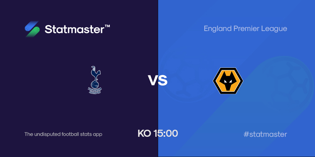 statmasterio's tweet photo. 05 - @SpursOfficial Vs @Wolves
KO 1500
#EPL #football #soccer #stats #statmaster
Click link below
https://t.co/pK2D5yv0FT https://t.co/y8MGWKBGOw