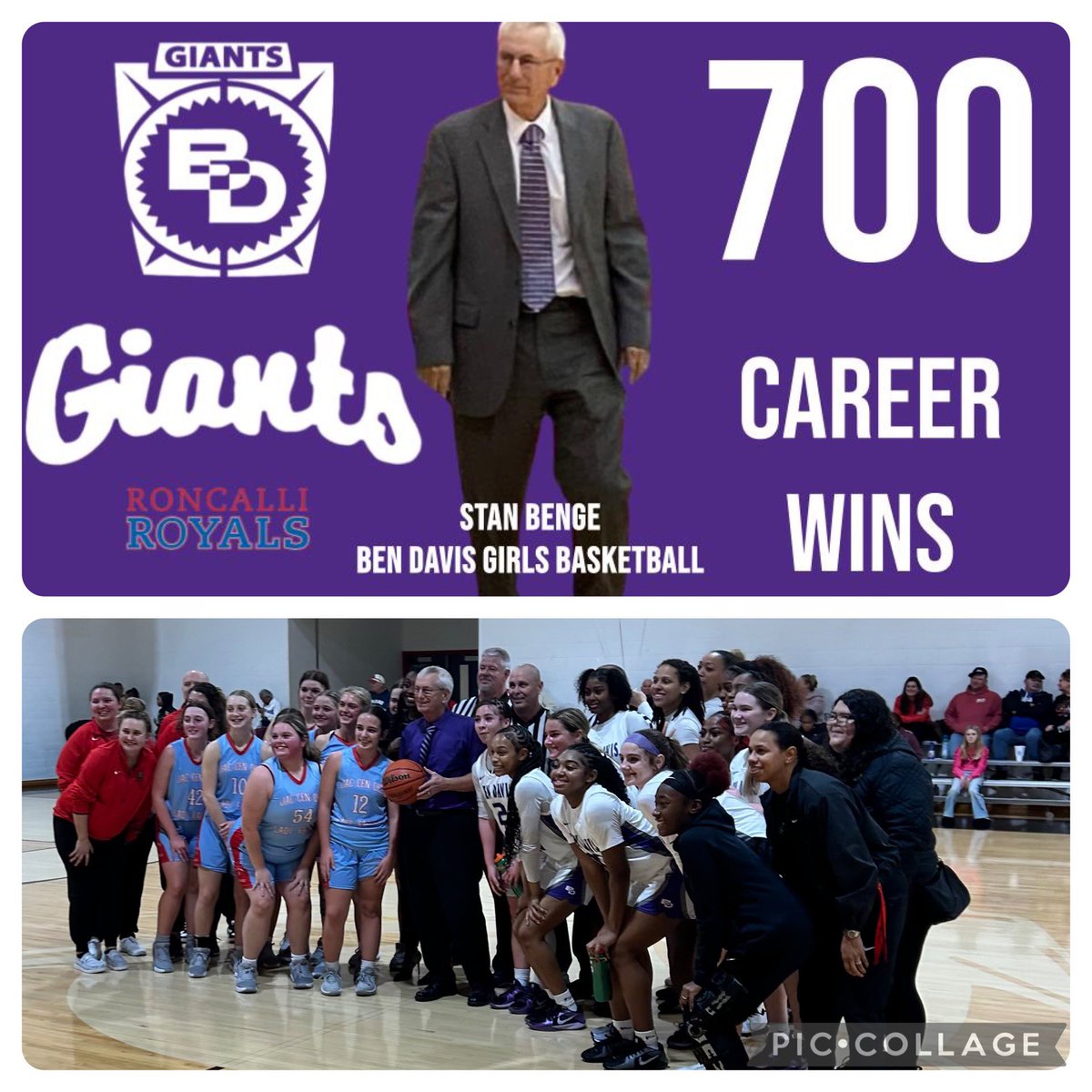 Congratulations Coach Benge on your 700th win!! Well done sir!! <a href="/BenDavisGBB/">Ben Davis Girls’ Basketball</a> <a href="/BenDavisHS/">Ben Davis High School</a> <a href="/WayneTwpSuper/">Dr. Jeff Butts</a> <a href="/BenDavisAlumni/">Ben Davis Alumni</a> <a href="/BenDavisNGC/">Ben Davis NGC</a> <a href="/KyleNeddenriep/">Kyle Neddenriep</a>