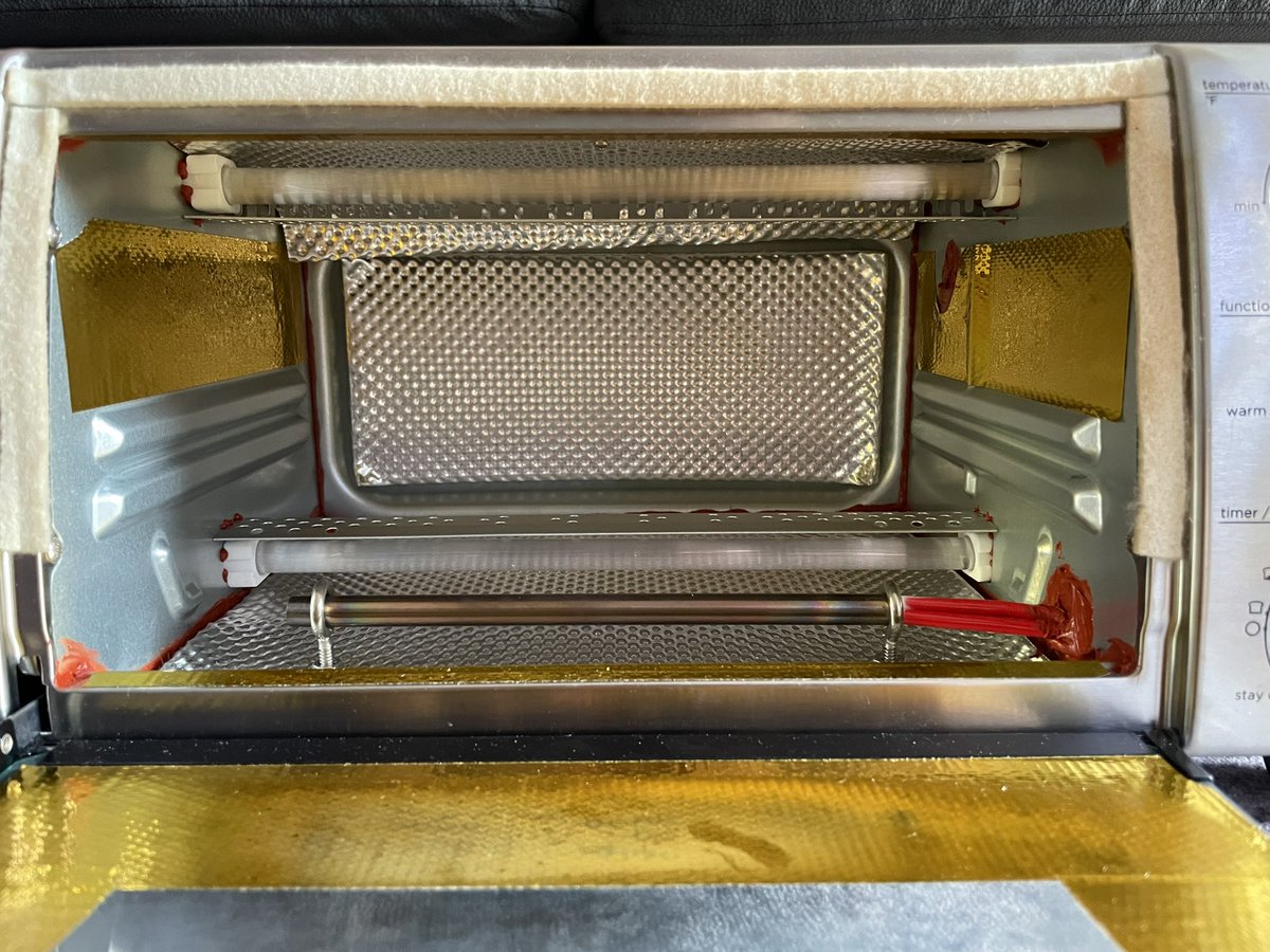 jrowberg's tweet photo. PCB engineers: I have a Black &amp; Decker TO1750SB toaster halfway modded to an IR reflow oven. (It works, but I needed more internal volume.) I’d rather send it to someone than throw it out. Anyone interested for the cost of shipping? Relays+controller+thermocouple not included. https://t.co/jILHagFmdT