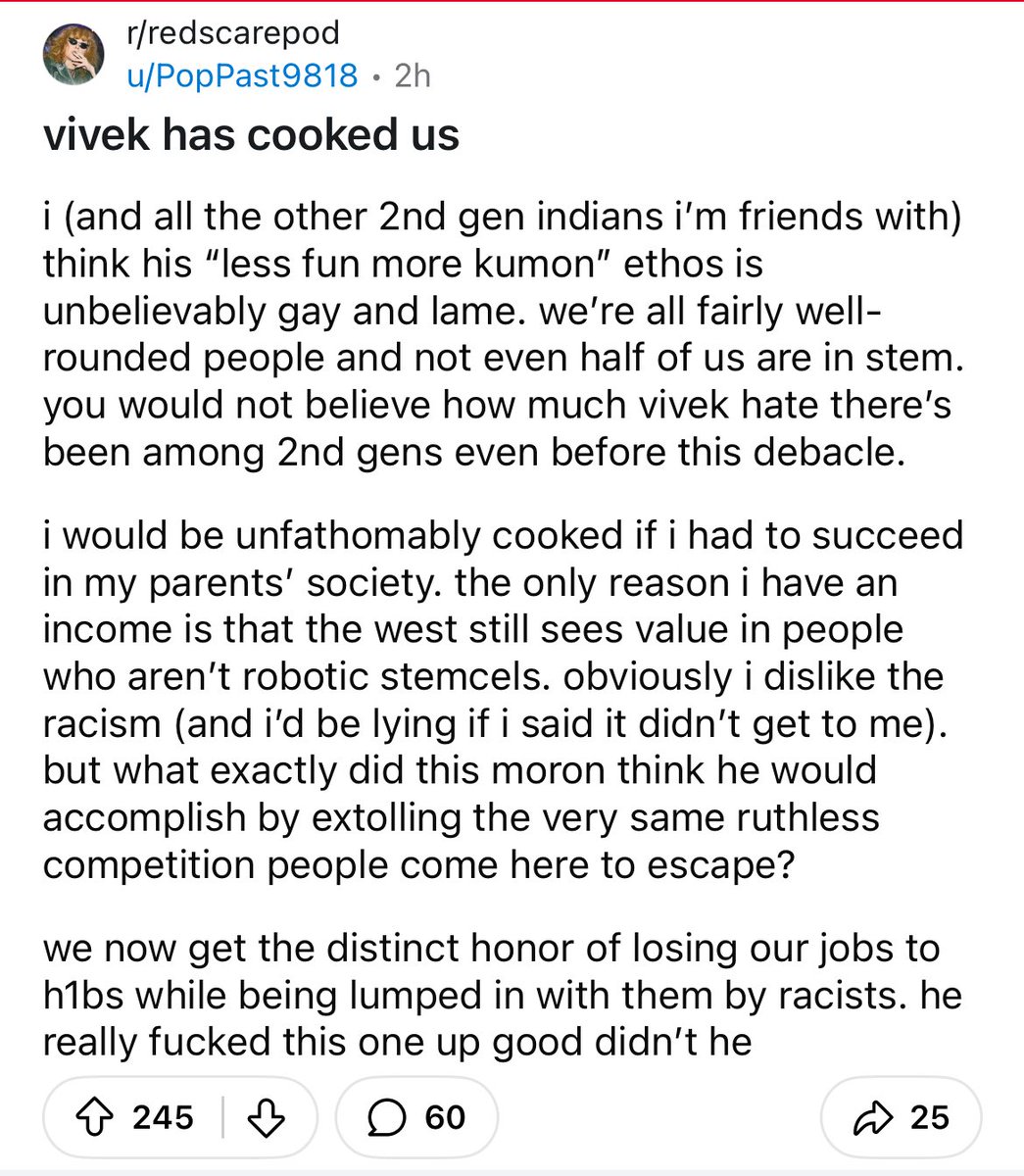ABCD community wants Vivek to shut up