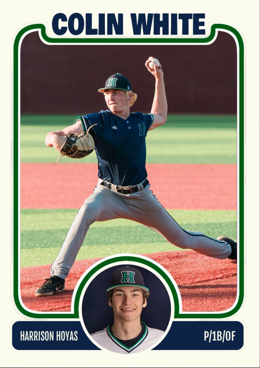Harrison Hoyas Baseball (@hhoyabaseball) on Twitter photo Congrats to <a href="/Colin_WhiteLHP/">Colin_White</a> on being named 1st team All State Preseason 2025 from Georgia Dugout Magazine Congrats to <a href="/Colin_WhiteLHP/">Colin_White</a> on being named 1st team All State Preseason 2025 from Georgia Dugout Magazine