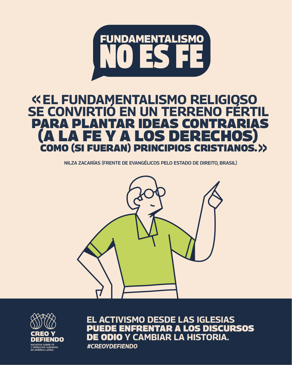 El fundamentalismo no es fe. Escucha la ponencia completa de Nilza Zacarías en el seminario internacional Creo y Defiendo en nuestra web creoydefiendo.org💪✨