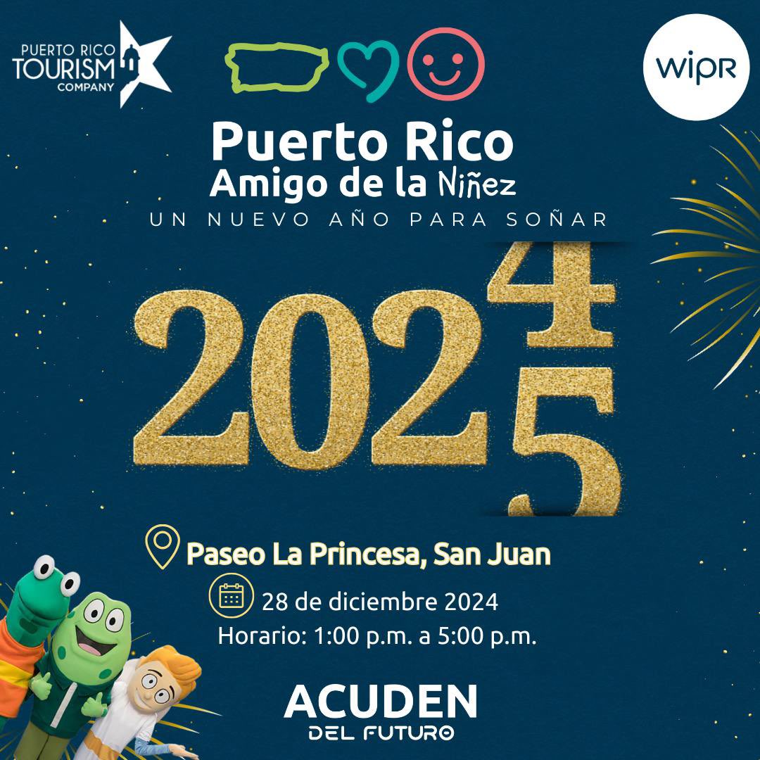 Esta tarde, la ACUDEN del <a href="/SomosFamiliaPR/">Departamento de la Familia</a> y <a href="/WIPRTV_Oficial/">WIPR TV</a> celebrarán el evento “Puerto Rico: Amigo de la Niñez, Un Año Nuevo para Soñar” en el Paseo de la Princesa en el Viejo San Juan, de 1:00 p.m. a 5:00 p.m. Contarán con mesas informativas, actividades recreativas y el