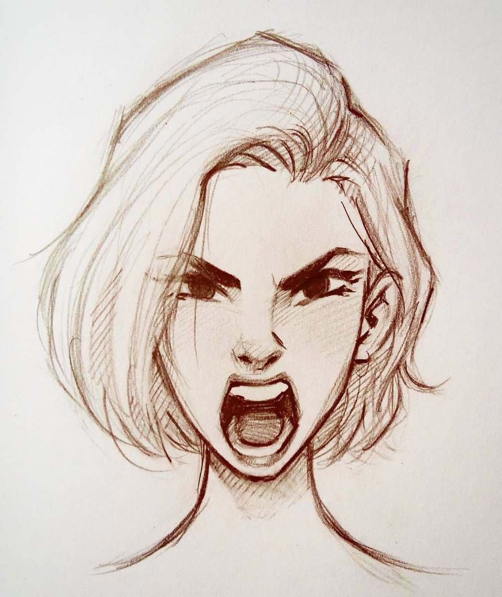 HiiiPoyo's tweet photo. @BreakTheWindows @J0kestarR @cesardav81 @StellarBlade I could do that, but the thing is making an angry face irl doesn't need to involve the nose and the mouth, just the eyes are necessary. And even in a drawing, an angry woman can still look feminine, that one though makes her look more like Grumpy of the Seven Dwarves or something https://t.co/0qZjU7BgIV