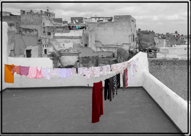 photos_dsmith's tweet photo. Clothes drying on the roof of a building in the #ancient #medina of #Fez/#Fes #Morocco Shot using #Nikon by an #awardwinning #photographer/#photography #business. See more at https://t.co/VilcfnO0ps or #follow on #socialmedia #selectivecolourphotography #selectivecolorphotography https://t.co/wuzny3aMGc