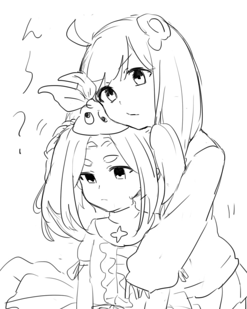 #物語シリーズ 
月火ちゃんと斧乃木ちゃん🥰