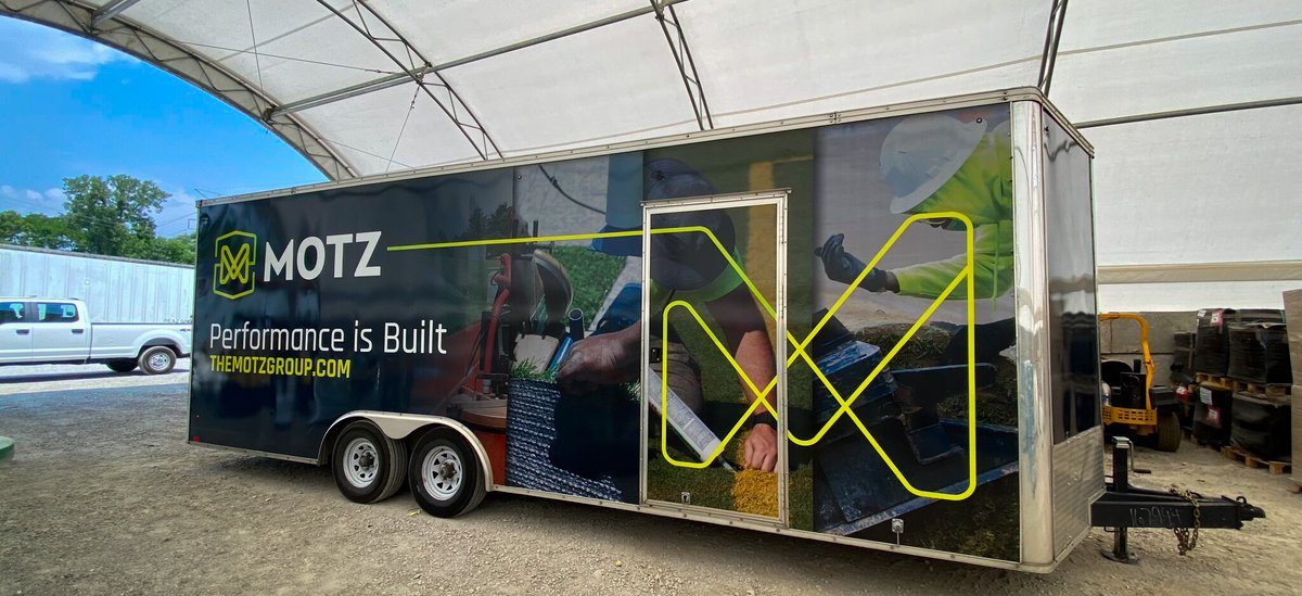 AdVehicles's tweet image. @TheMotzGroup offers a variety of turf services and solutions regionally, nationally, and internationally - and we are proud to ensure their vehicle graphics look cohesive wherever their fleet goes! 

#FleetAdvertising #TrailerGraphics #MobileBranding