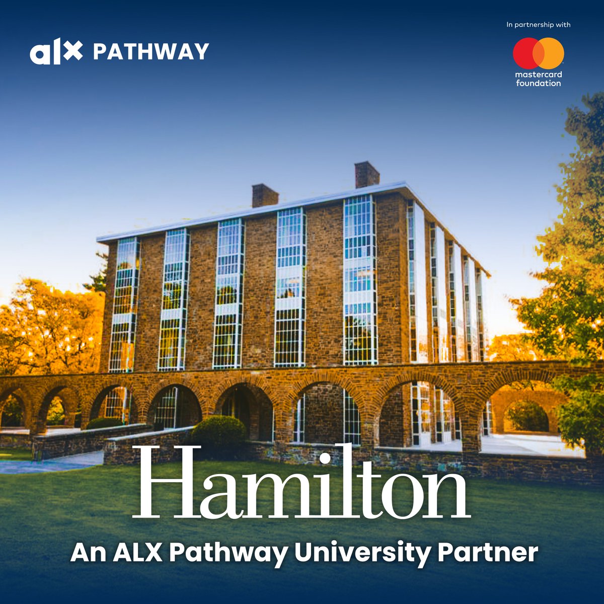 🌟 One choice can change everything! 🌍 We’re thrilled to welcome Hamilton College as an #ALXPathway partner! 🎓📚 Known for creative thinking and a global community 🌎, Hamilton empowers you to make an impact. 🔥 Start your journey: bit.ly/3ZIVr2x
