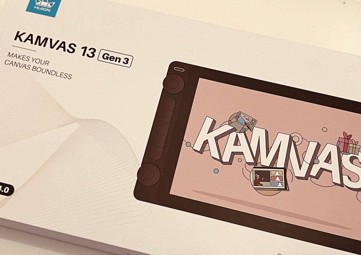 DarkMechanic's tweet photo. Got sent a KAMVUS 13 by @huiontablette  - had a little time to play with it - set up was pretty quick, and drawing felt nice and smooth  - new pen technology means that it stays calibrated even if at
an angle 
 
Buy here - https://t.co/vxY6fi570r https://t.co/036rYVN7S7
