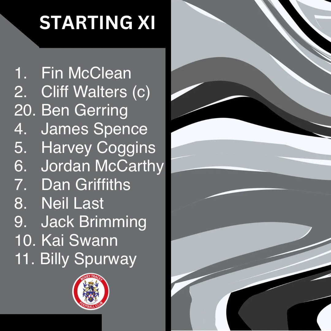 Bovey Tracey AFC (@officialboveyfc) on Twitter photo Hereโs your starting XI for todayโs match vs <a href="/stokegtpolicefc/">Stoke Gabriel & Torbay Police FC</a> ๐ฎโ๐จ
<a href="/resindriveway/">Surface it Solutions</a> | Kenmart | <a href="/VX3apparel/">VX3</a> | <a href="/swpleague/">WALTER C. PARSON PENINSULA LEAGUE</a> | <a href="/swsportsnews/">South West Sports News</a> | <a href="/ClubnetsUK/">Clubnets</a> | <a href="/WCR_Ltd/">Western Counties Roofing Ltd</a> | #UpTheBovey Hereโs your starting XI for todayโs match vs <a href="/stokegtpolicefc/">Stoke Gabriel & Torbay Police FC</a> ๐ฎโ๐จ
<a href="/resindriveway/">Surface it Solutions</a> | Kenmart | <a href="/VX3apparel/">VX3</a> | <a href="/swpleague/">WALTER C. PARSON PENINSULA LEAGUE</a> | <a href="/swsportsnews/">South West Sports News</a> | <a href="/ClubnetsUK/">Clubnets</a> | <a href="/WCR_Ltd/">Western Counties Roofing Ltd</a> | #UpTheBovey
