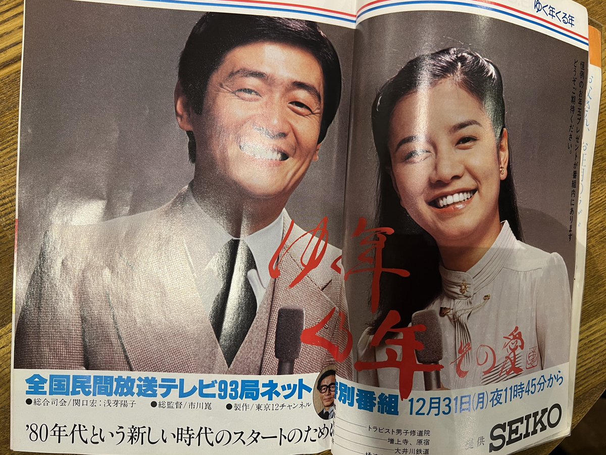 1979年から80年にかけての年末年始。紅白の世帯視聴率は関東地区で77