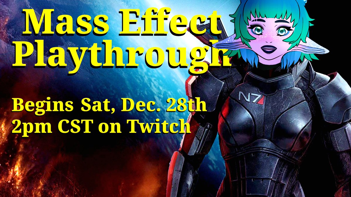 Don't forget -- today's the day we embark on our 1st adventure through Mass Effect! ⭐