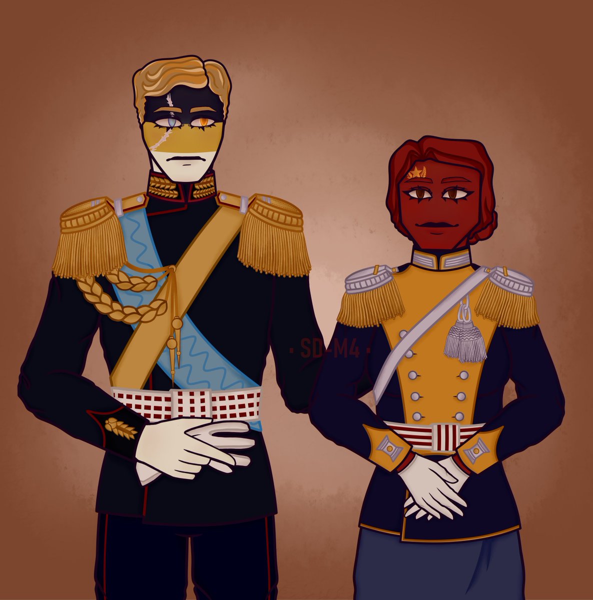 3n0utik_sadust's tweet image. Finally, I finished this art, after a short rest, I will be able to move on to the next art, where France and fem Russian Empire will be there😏😏
#Countryhumans #CountryhumansUSSR #CountryhumansRussian_Empire #CountryhumansRE #art