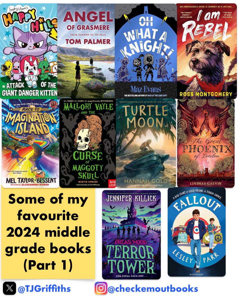 Tom G 📕 (@tjgriffiths) on Twitter photo There’s been so many fantastic children’s books published in 2024 so here’s part 1 of some of my favourites. What have you enjoyed this year?
<a href="/mazevansauthor/">Maz Evans</a> <a href="/mossmontmomery/">Ross Montgomery</a> <a href="/MelTBessent/">Mel Taylor-Bessent</a> <a href="/MJHowardWrites/">Martin Howard</a> <a href="/HGold_author/">Hannah Gold - here sometimes 🤩</a> <a href="/LindsayGalvin/">Lindsay Galvin THE GREAT PHOENIX OF LONDON🐦🔥</a> <a href="/JenniferKillick/">Jennifer Killick</a> <a href="/WelshDragonParr/">Lesley Parr</a> There’s been so many fantastic children’s books published in 2024 so here’s part 1 of some of my favourites. What have you enjoyed this year?
<a href="/mazevansauthor/">Maz Evans</a> <a href="/mossmontmomery/">Ross Montgomery</a> <a href="/MelTBessent/">Mel Taylor-Bessent</a> <a href="/MJHowardWrites/">Martin Howard</a> <a href="/HGold_author/">Hannah Gold - here sometimes 🤩</a> <a href="/LindsayGalvin/">Lindsay Galvin THE GREAT PHOENIX OF LONDON🐦🔥</a> <a href="/JenniferKillick/">Jennifer Killick</a> <a href="/WelshDragonParr/">Lesley Parr</a>