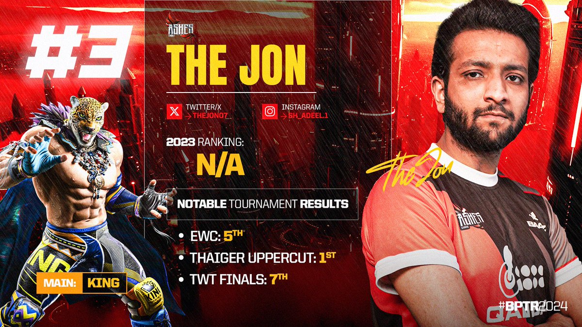 #3 : ASHES | THE JON
#BPTR2024