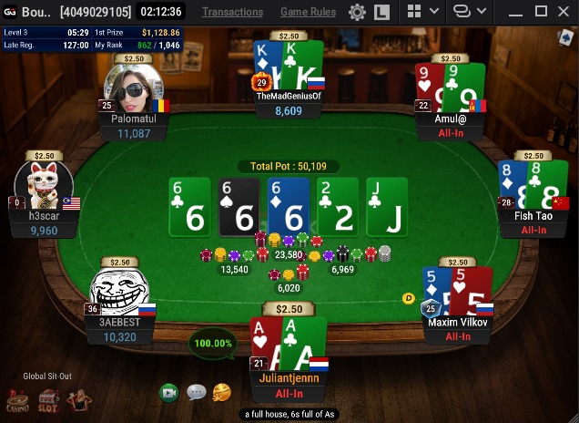 All in preflop... AND THEY HELD!