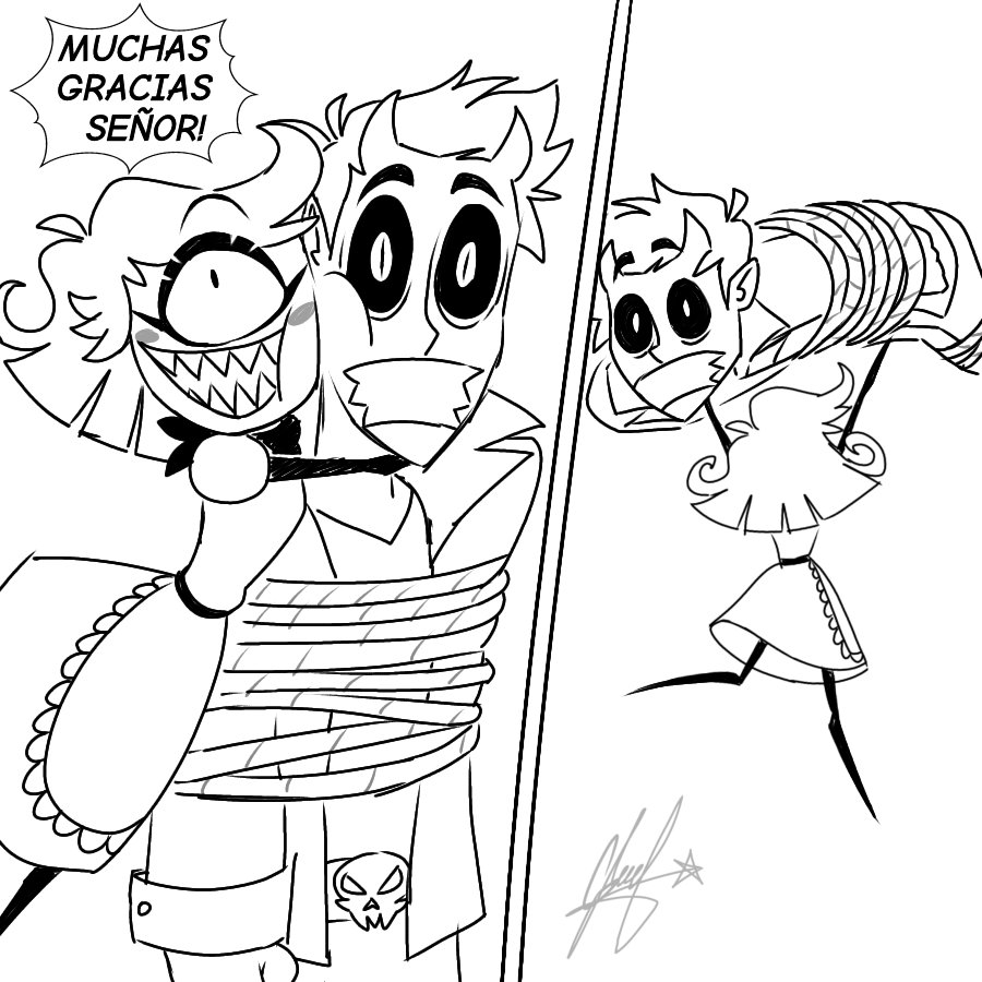 SpiderMortal's tweet photo. 🐞🏨🐞

Parece que Niffty por fin consiguió a su Chico Malo 😉

(Parte 2/2)

#HazbinHotel #HazbinHotelFanart #HazbinHotelNiffty #Niffty #HazbinHotelVaggie #Vaggie #HazbinHotelCharlie  #CharlieMorningstar #Alastor #HazbinHotelAlastor #Oc #OcDemon  #digitalart https://t.co/JGYuNmoHJE
