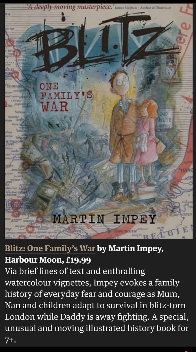 WOW!
BLITZ One Family's War is featured in today's <a href="/guardian/">The Guardian</a> online!
Quote: "A special, unusual and moving illustrated history book..."
So so proud of that review!