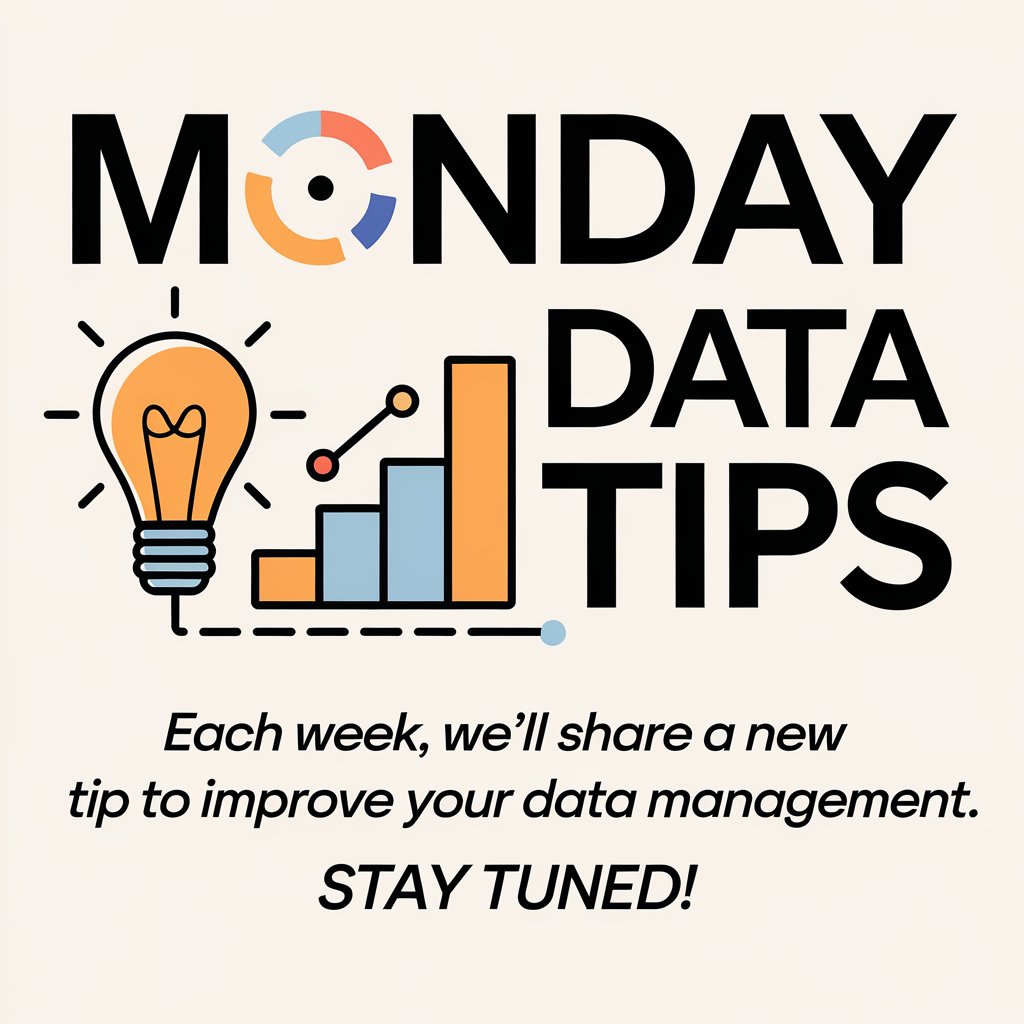 arfandigitalhub's tweet image. 📊 Monday Data Tips: Each week, we’ll share a new tip to improve your data management. Stay tuned!
#WeeklyTips #DataHelp