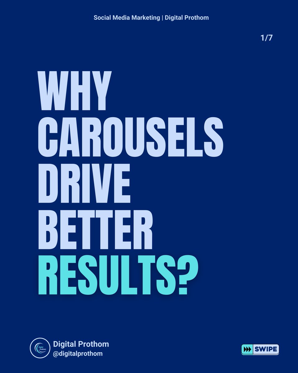 habib_shakib_'s tweet image. Why Carousels Drive Better Results?

1. Increased User Engagement and Interaction
2. Better Content Visibility Reach
3. Boosted Information Retention
4. Versatile and Creative Content Format idea
5. Increased Engagement and Leads

#carousel #carouselpost #digitalprothomagency