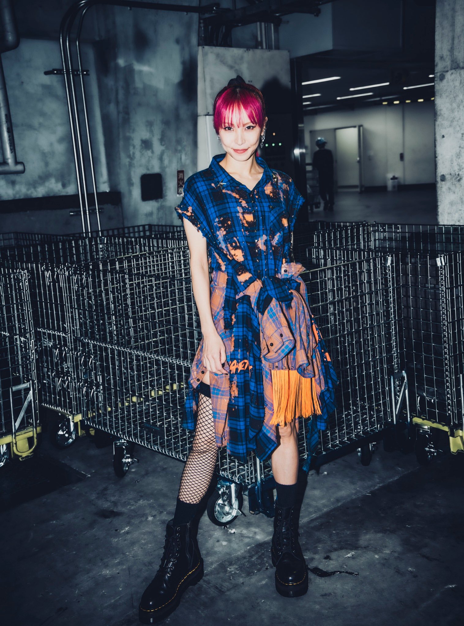 LiSA カクテルチェックシャツ COCKTAiL PARTY