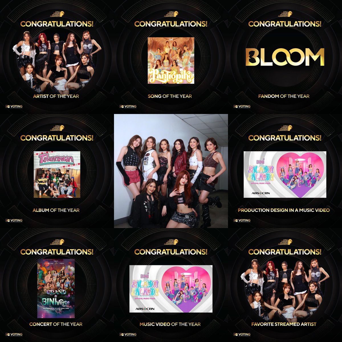 Thank you <a href="/PpopMusicAwards/">PPOP Music Awards</a> and Blooms for these awards for our best girls! 🥺🖤

CONGRATS OUR NATIONS GG

#BINIHakotAwardsSaPPOPMA
#BINI <a href="/BINI_ph/">BINI_PH</a>