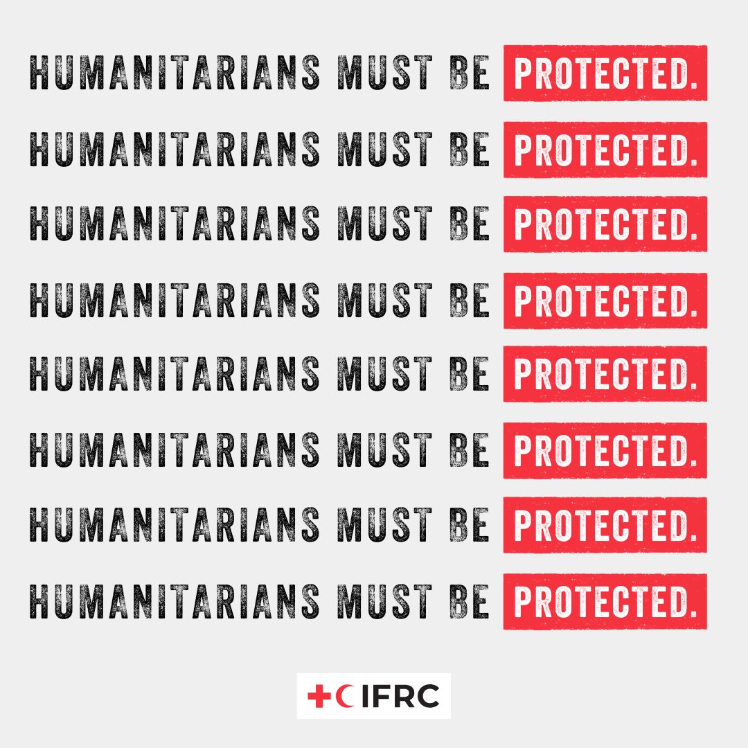 2024 is now the deadliest year on record for humanitarian workers.  

This cannot continue. 

Volunteers, staff, and humanitarians everywhere must be protected—and the need is urgent.

Together, we can #ProtectHumanity.