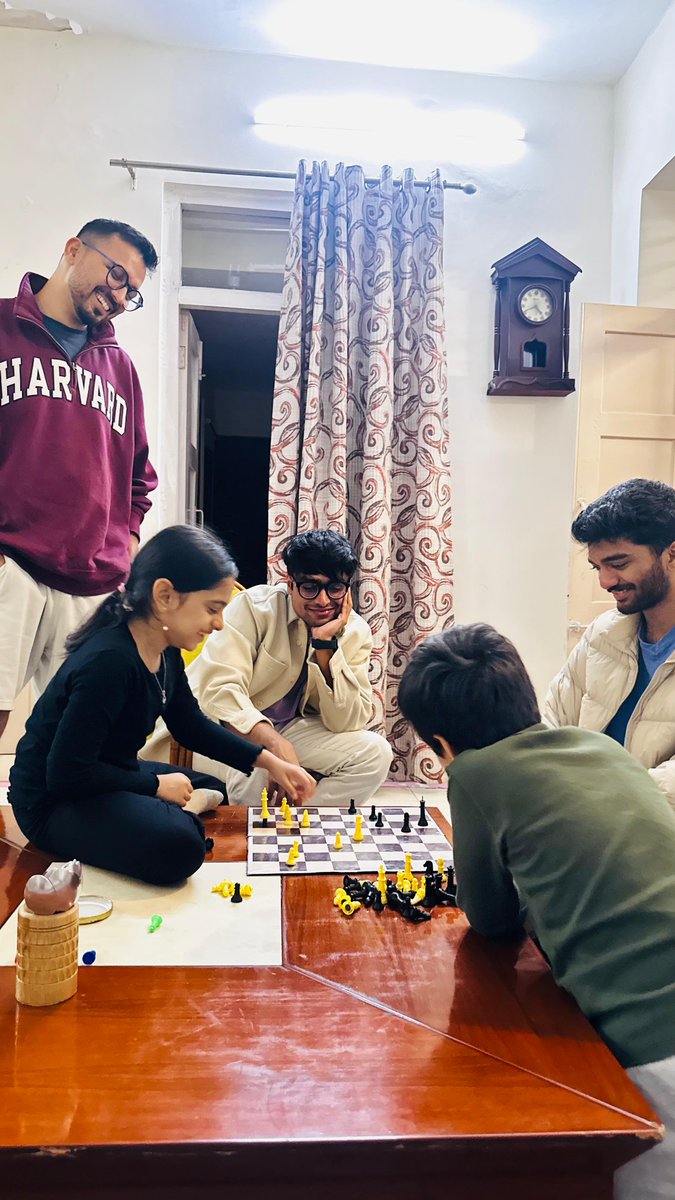 Had an amazing  time with youngest world chess champion <a href="/DGukesh/">Gukesh D</a> who graciously dropped by our home!  His humbleness &amp;  easy going nature is inspiring. Kids had a field day challenging him- it's not every day you get to host a World Champion.