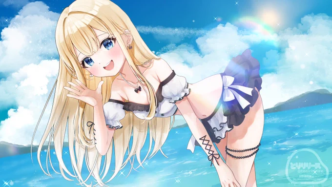 SkebよりVtuberの那来萌さんの水着姿のお写真を撮らせていただきましたリクエストありがとうございました! 