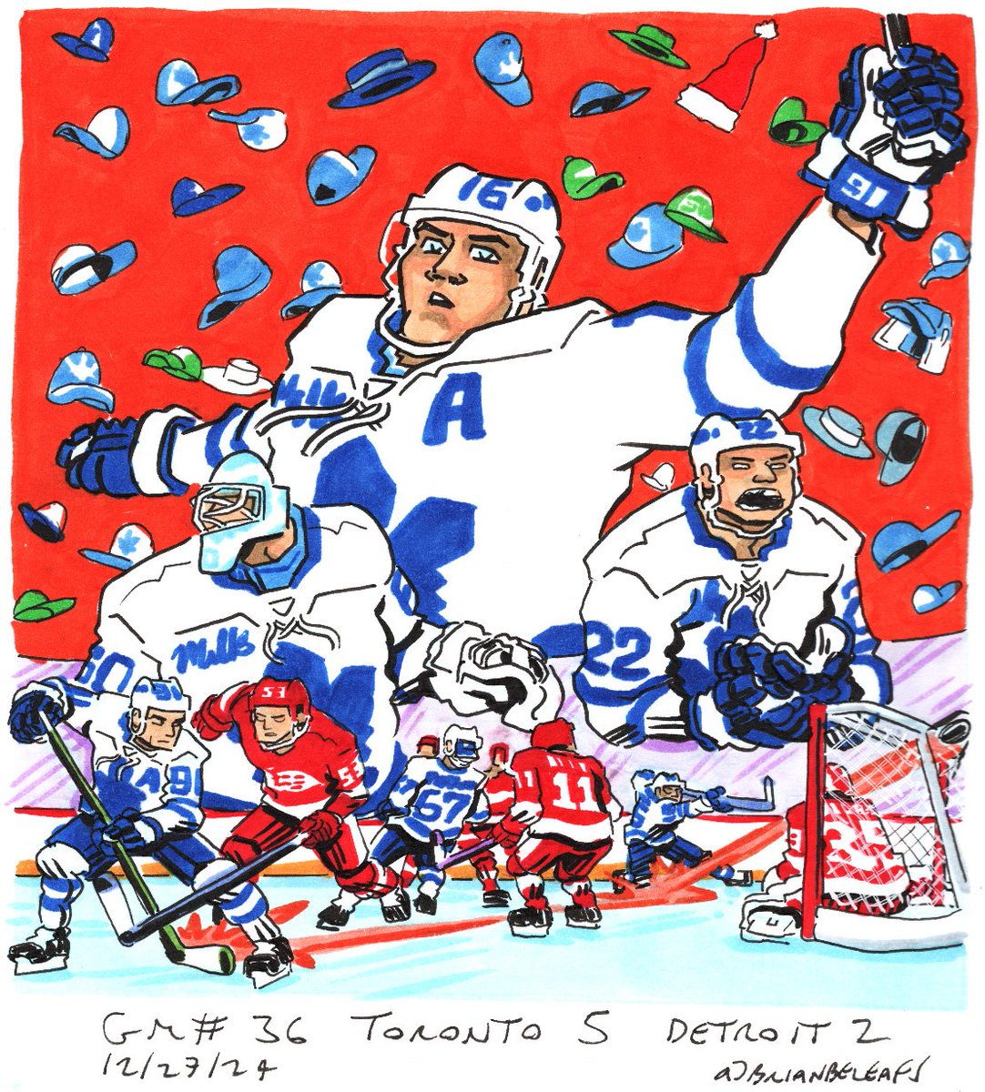 BrianBeLeafs's tweet photo. Game #36. Toronto 5 V Detroit 2. #TorontoMapleLeafs #LeafsForever #LeafsNation #GoLeafsGo #MitchMarner #JosephWoll #JakeMcCabe https://t.co/3ZOF00PwBm