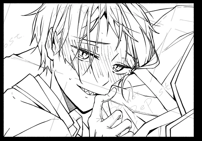 めちゃくちゃ描きなおして時間かかったけど
いいお顔にかけて大満足!!!!!!
※フロジェイです 