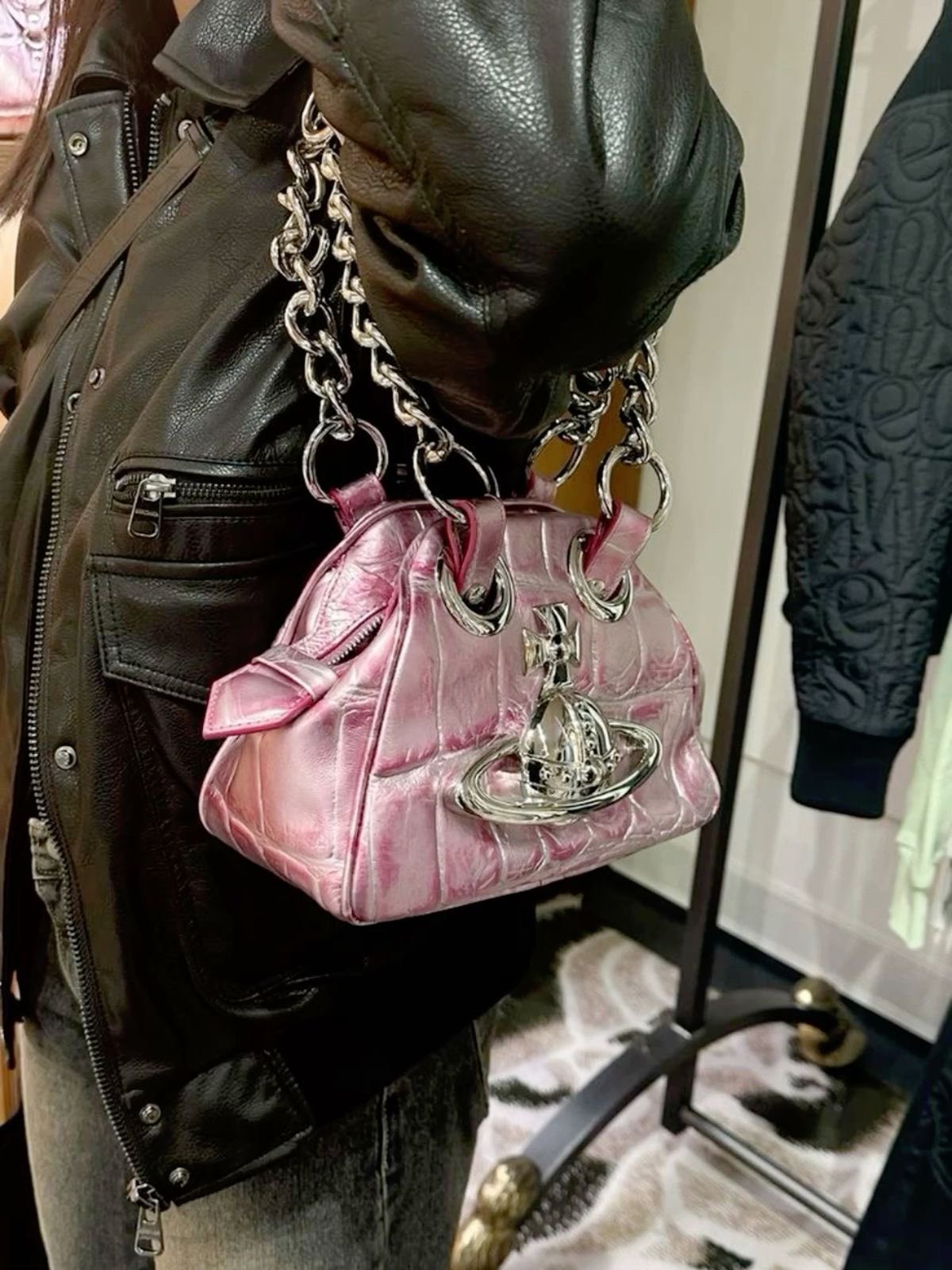 VIVIENNE WESTWOOD ボストンバッグ　archive Vivienne Westwood Archive Chain Bag in Black | Lyst