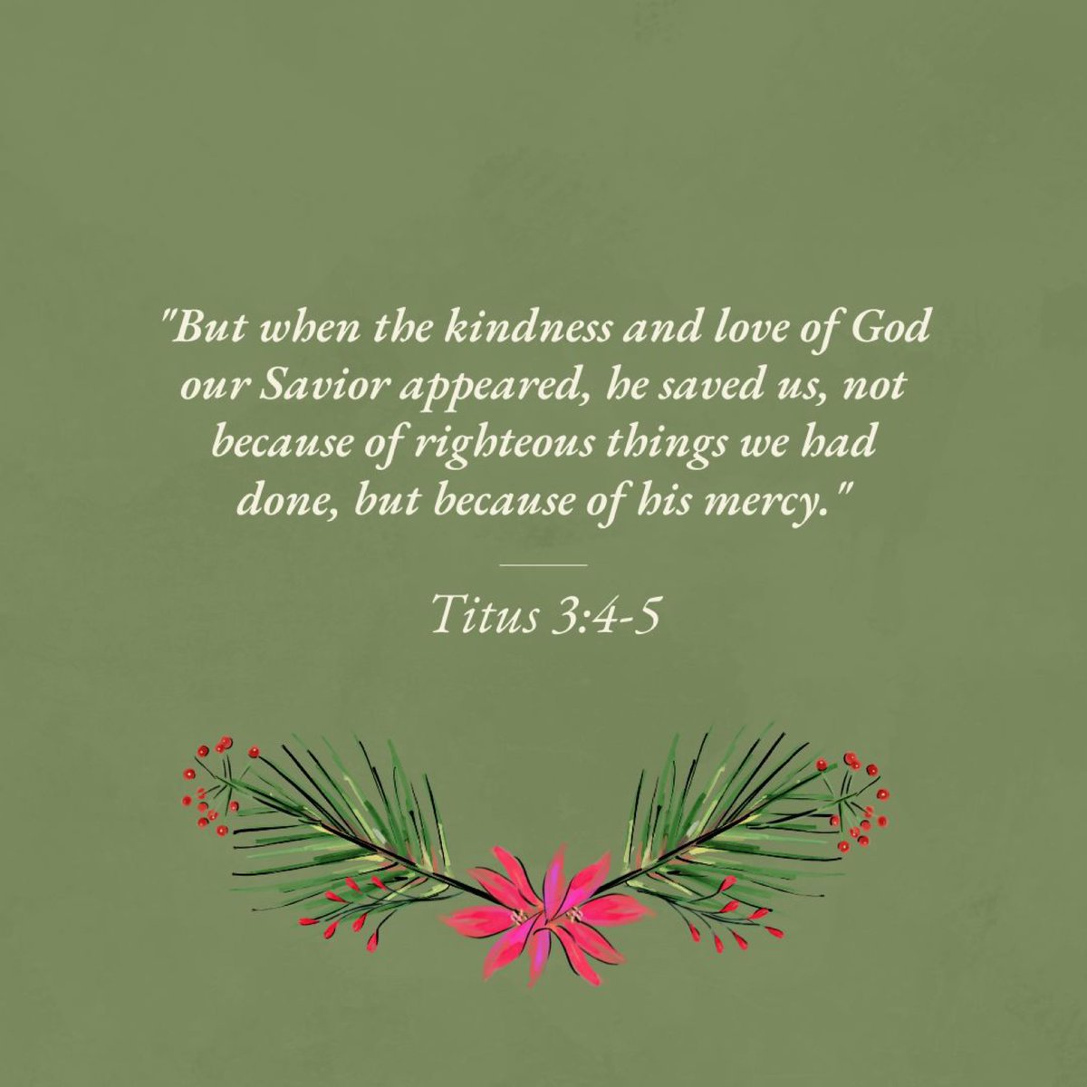 It’s not about our good works or our moral effort; salvation is entirely a work of God’s mercy. In His unearned kindness, He saved us—not because of deeds we have done in righteousness, but according to His mercy, through the washing of regeneration and renewal by the Holy