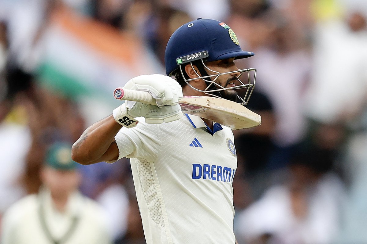 ICC's tweet photo. Maiden Test century at the MCG in the Boxing Day game 🤩

An unforgettable day for Nitish Kumar Reddy 🔥

#WTC25 | #AUSvIND | ➡️ https://t.co/J3qL4G5KDI https://t.co/cbSrNE4jg9