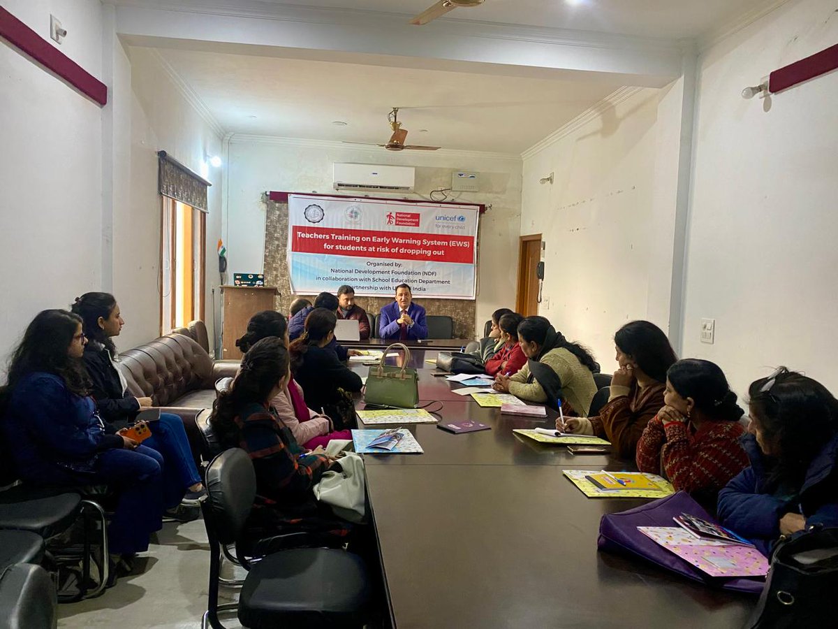 National Development Foundation NDF J&K Jammu. (@ndfjkindia) on Twitter photo Teachers Training on Early Warning System for the Children at the risk of dropping out held at Tawi Conference hall Jammu to Ensure retention <a href="/ndfjkindia/">National Development Foundation NDF J&K Jammu.</a> <a href="/SchoolEdujkut/">School Education Department J&K</a> <a href="/SchoolsJammu/">Directorate of School Education Jammu</a> <a href="/JKSamagra/">Samagra Shiksha, J&K</a> <a href="/UNICEFIndia/">UNICEF India</a> #education #Inclusiveeducation
#equitableeducation #nep2020 Teachers Training on Early Warning System for the Children at the risk of dropping out held at Tawi Conference hall Jammu to Ensure retention <a href="/ndfjkindia/">National Development Foundation NDF J&K Jammu.</a> <a href="/SchoolEdujkut/">School Education Department J&K</a> <a href="/SchoolsJammu/">Directorate of School Education Jammu</a> <a href="/JKSamagra/">Samagra Shiksha, J&K</a> <a href="/UNICEFIndia/">UNICEF India</a> #education #Inclusiveeducation
#equitableeducation #nep2020