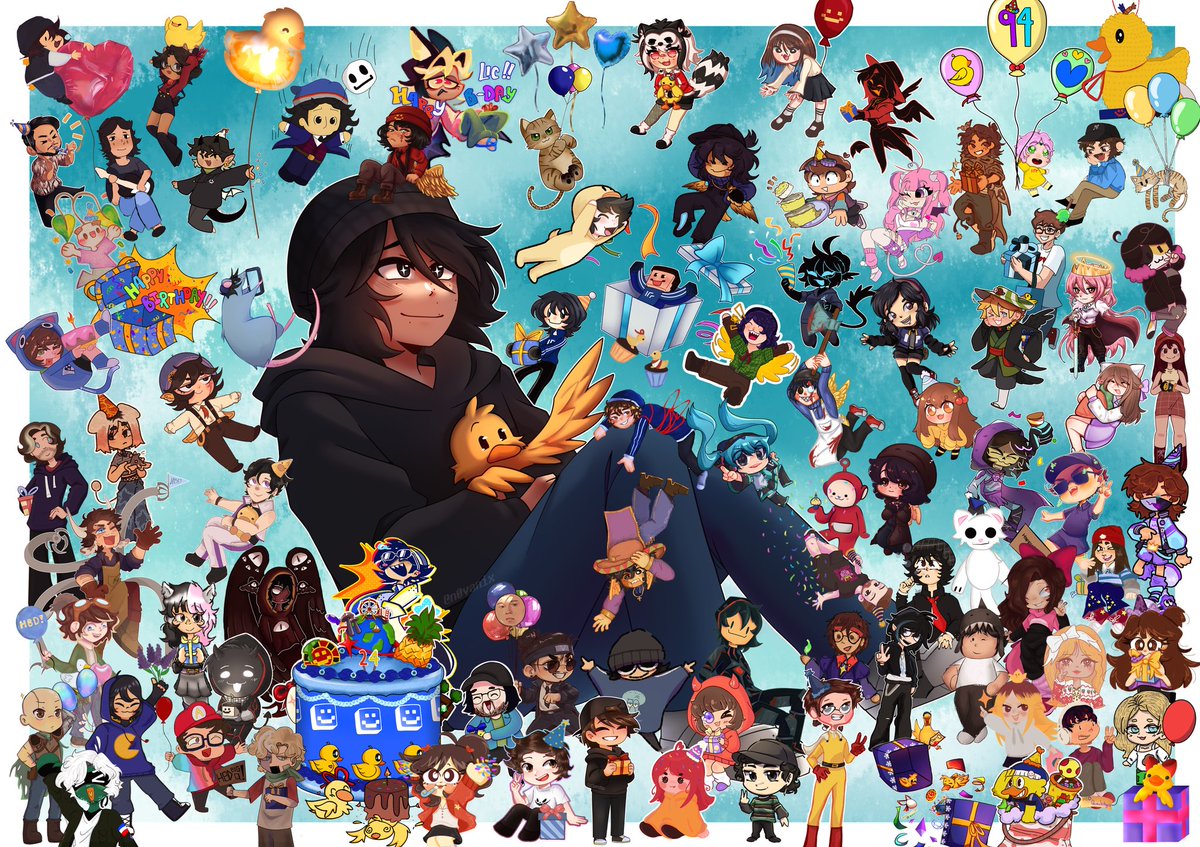aubyycoretoo's tweet photo. ✨️🎀 HAPPY BIRTHDAY QUACKITY 🎂✨️

La última collab del año 🎉 contando con 71 artistas, para alguien que es demasiado especial para nosotrxs.
¡Felicidades, Quackity! 🦆����

#QUACKITYBDAYCOLLAB
#quackityfanart #happybirthdayquackity #felizcumpleañosquackity #quackitybirthday https://t.co/w9ndcdL4Ce
