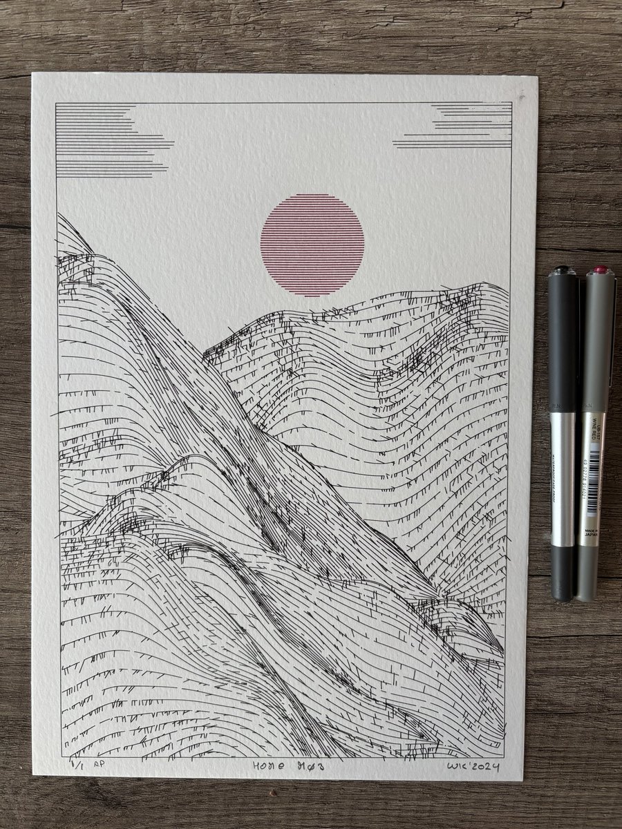 WhiteKoalaArt's tweet image. A “Home” for a friend… #plottertwitter
 #penplotter