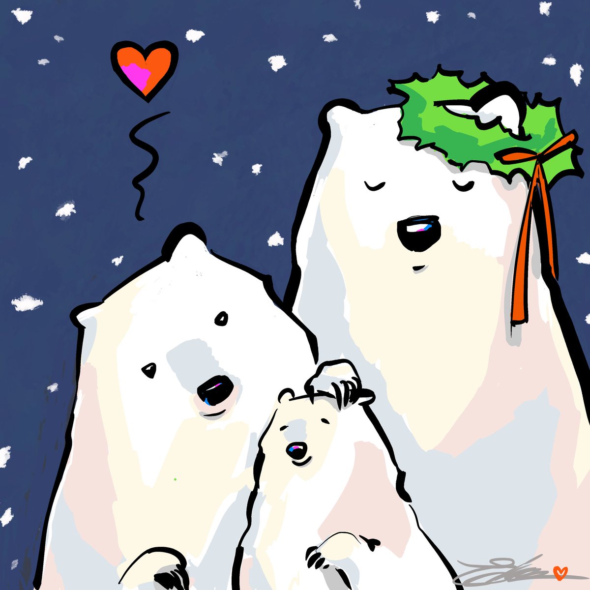 erminski's tweet photo. HaPpyDeCemBEr!🌲
Today’s prompt is POLAR BEARS
#erinsart #love #fun #sketch #erinscat #doodleaday #erinsdoodles @ellolovey #halfhourwarmup #DoodleadayDec #DoodleadayDec2024 @Procreate https://t.co/EWo2Roqmfw