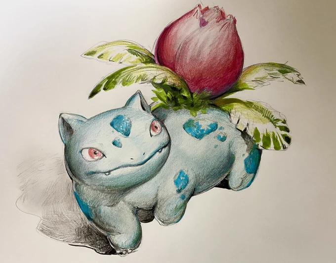 今日配信で描いた絵ですアーカイブ↓ 