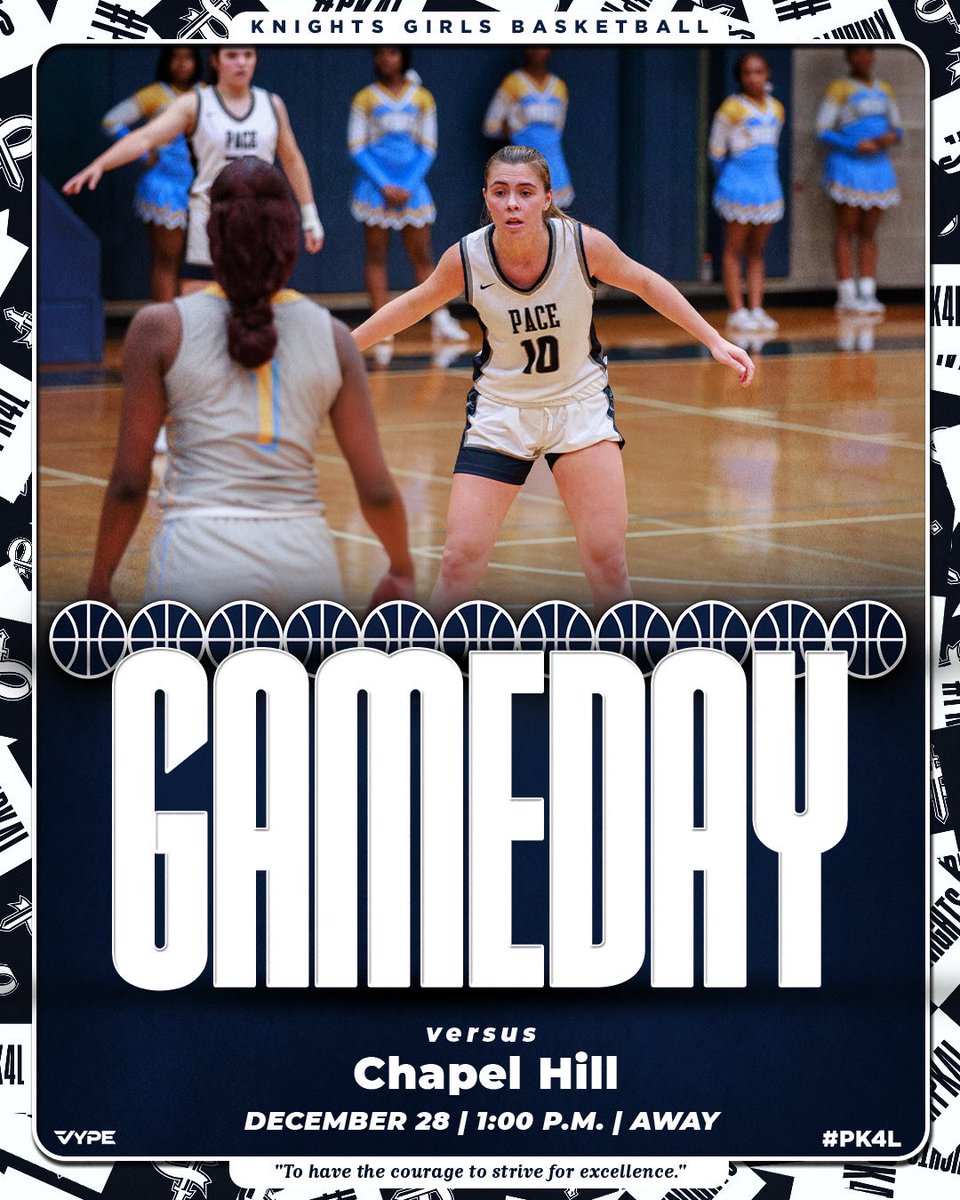 Pace Athletics (@paceknights) on Twitter photo π Game Day
π Chapel Hill
βοΈ 1:00 P.M.
#PK4L
β
<a href="/PaceKnights_GBB/">Pace Academy Girls Basketball</a> <a href="/CoachKBarlow/">Keydrick Barlow</a> <a href="/KyleSandy355/">Kyle Sandy</a> <a href="/PrepHoopsGA/">Prep Hoops Georgia</a> <a href="/scoreatlanta/">SCORE Atlanta</a> <a href="/OntheRadarHoops/">Shun Williams</a> <a href="/OfficialGHSA/">GHSA</a> <a href="/HoopSeenGA/">HoopSeen Georgia</a> <a href="/FOX5Sports/">FOX 5 Sports</a> <a href="/WSBTVsports/">WSB-TV Sports Zone</a> <a href="/11AliveSports/">11Alive Sports</a> <a href="/RYZEHoops/">RYZE Hoops</a> <a href="/MaxPreps/">MaxPreps</a> π Game Day
π Chapel Hill
βοΈ 1:00 P.M.
#PK4L
β
<a href="/PaceKnights_GBB/">Pace Academy Girls Basketball</a> <a href="/CoachKBarlow/">Keydrick Barlow</a> <a href="/KyleSandy355/">Kyle Sandy</a> <a href="/PrepHoopsGA/">Prep Hoops Georgia</a> <a href="/scoreatlanta/">SCORE Atlanta</a> <a href="/OntheRadarHoops/">Shun Williams</a> <a href="/OfficialGHSA/">GHSA</a> <a href="/HoopSeenGA/">HoopSeen Georgia</a> <a href="/FOX5Sports/">FOX 5 Sports</a> <a href="/WSBTVsports/">WSB-TV Sports Zone</a> <a href="/11AliveSports/">11Alive Sports</a> <a href="/RYZEHoops/">RYZE Hoops</a> <a href="/MaxPreps/">MaxPreps</a>