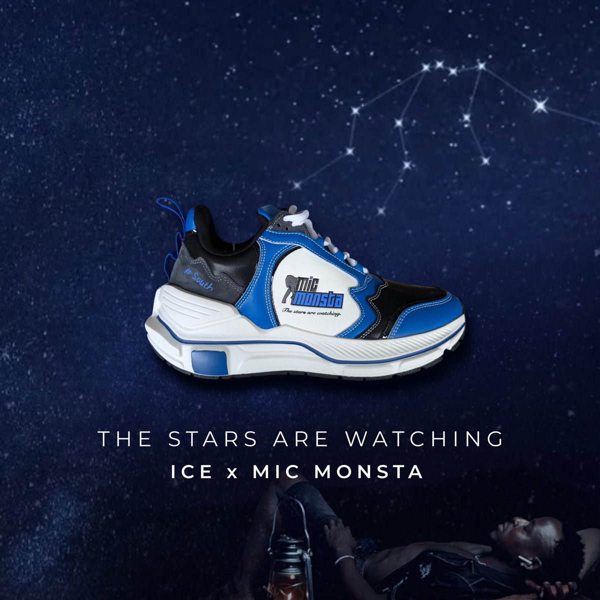 IamMicMonsta's tweet photo. My first Sneaker Collaboration with @ice.co.ltd_ 
will be release on the 31st of December. 

ICE CO LTD will also be opening their first shop in Molyko (Opposite Ecobank). Join me  there so we end the year on a high note.

#ICE x #MicMonsta #TheStarsAreWatching https://t.co/2M0T4K8wWG