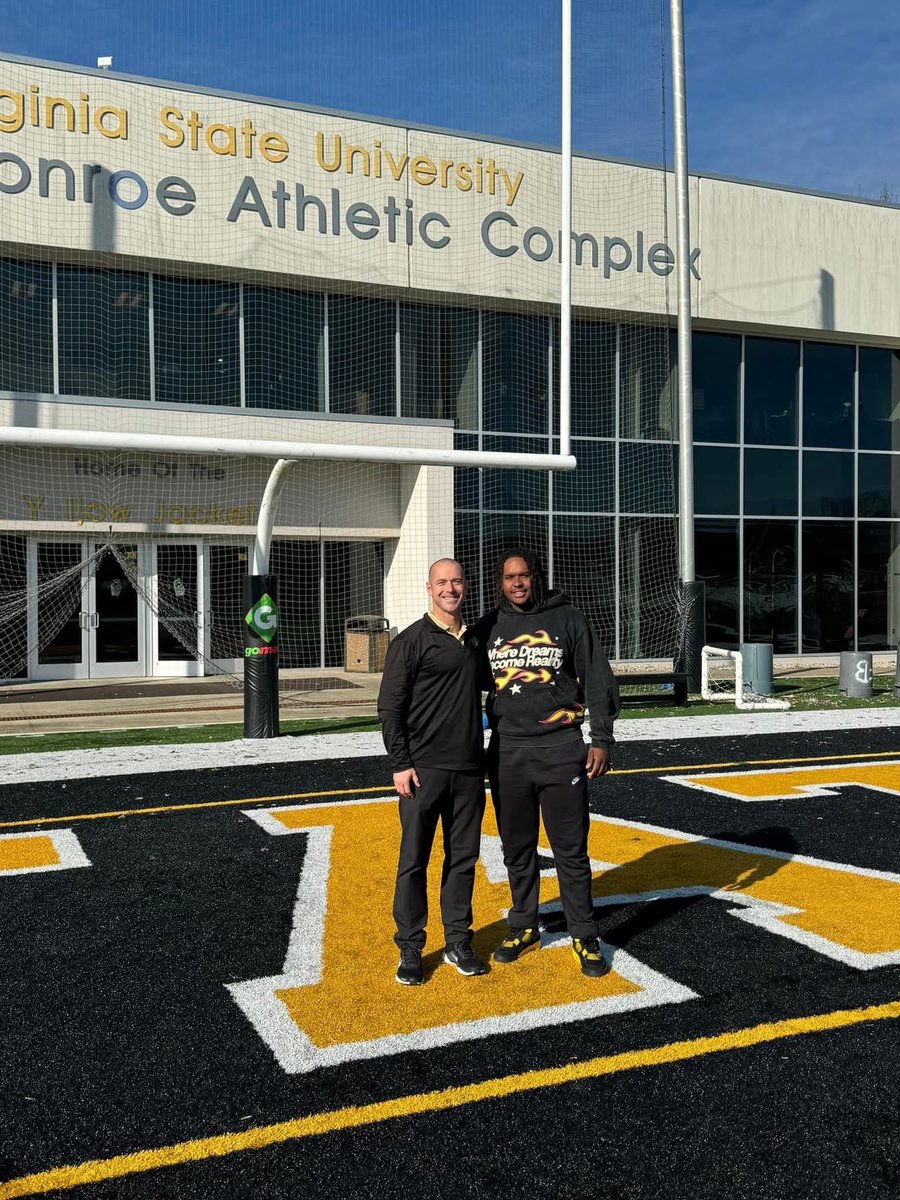 cam_goodwin's tweet photo. After a lot of thoughts and prayers, I’m extremely excited to announce that I’m 100% Commited to West Virginia State University!!! @CoachPenn @JayGoodwin77 @kayrice41 https://t.co/pxbBF2gpvx