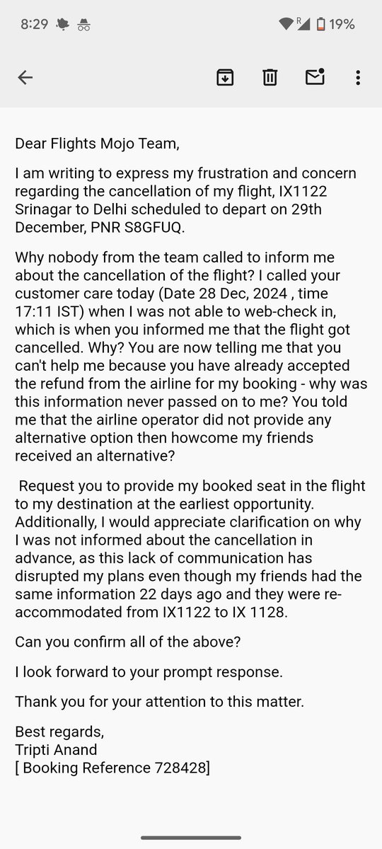 TriptiAnand5's tweet photo. @FlightsMojo @Ministry_CA @RamMNK @Skyscanner 

Please help https://t.co/SFv3LEcSjt