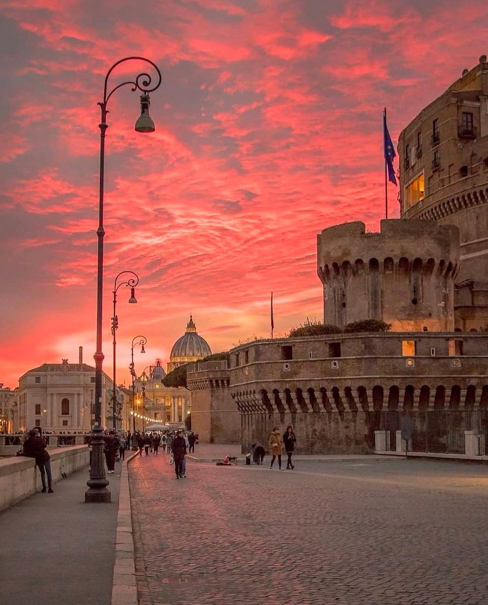 Sunset in Rome, Italy