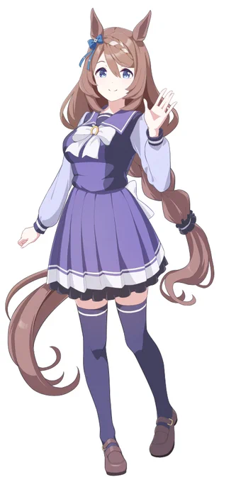 クリークさん冬服立ち絵風#ウマ娘 #スーパークリーク 