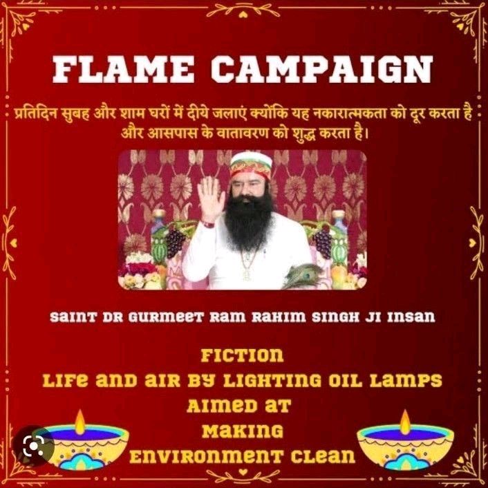 soniasainiinsan's tweet photo. #FLAME #FLAMECampaign
#LightUpDiya #SpreadPositivity
#FLAMEOfPositivity #PureEnvironment
#LightOfPositivity #DeraSachaSauda #SaintMSG #GurmeetRamRahim #RamRahim #SaintDrMSGInsan #BabaRamRahim https://t.co/yosjWn7egC