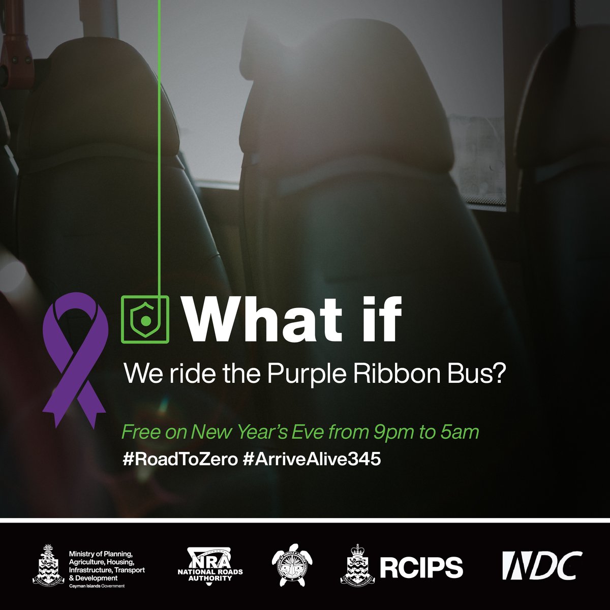 Celebrate the New Year with the assurance of safety. The Purple Ribbon Bus service is at your disposal, providing free transportation to ensure the well-being of our community. Let's commit to road safety this festive season.

For more information, visit arrivealive.ky.