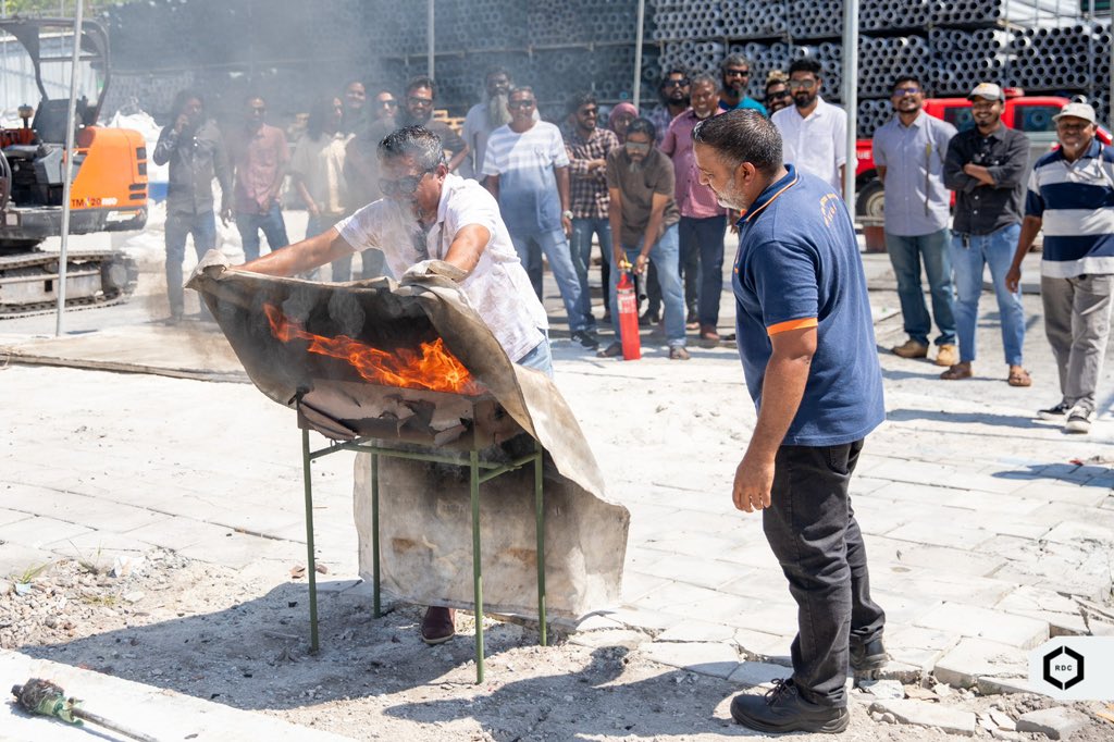 rdcmaldives's tweet photo. Today’s fire awareness session provided a vital opportunity to equip our team with the knowledge and skills needed to protect our people and workplace in case of an emergency.

#TeamRDC https://t.co/cTTW6IVJ0A