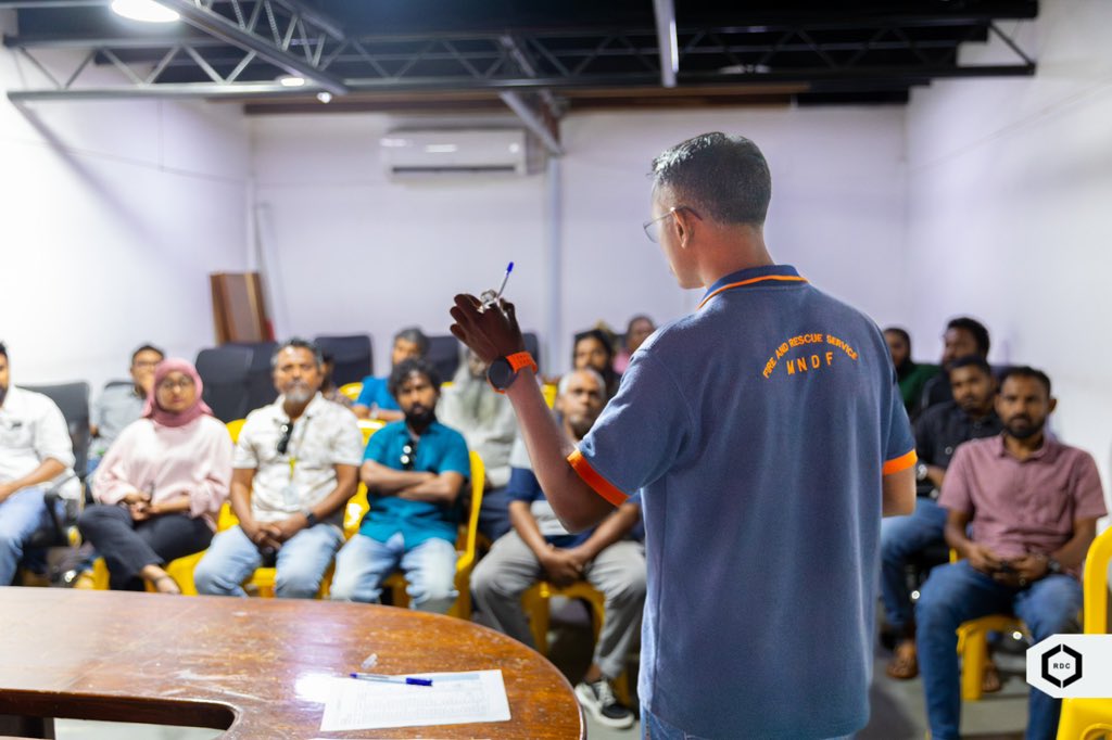 rdcmaldives's tweet photo. Today’s fire awareness session provided a vital opportunity to equip our team with the knowledge and skills needed to protect our people and workplace in case of an emergency.

#TeamRDC https://t.co/cTTW6IVJ0A